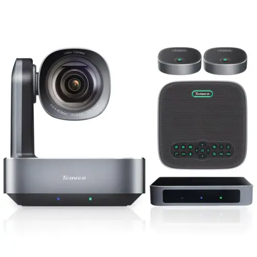 Tenveo VA612-EX Video 4K 12x Optical Zoom PTZ Camera with Bluetooth Speakerphone Office Equipment Conference System