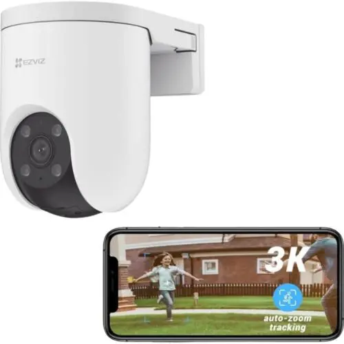EZVIZ H8C Pro 3K 5MP Resolution Type-C Outdoor Wi-Fi Smart Security Camera , Smart Night Vision , 360° Coverage Auto-Tracking , AI Human Detection , Weatherproof Design , Supports MicroSD Card (Up to 512 GB) in smartx jordan