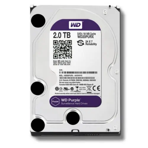 Western Digital Purple WD23PURZ 2TB 3.5 Inch SATA 5400RPM Surveillance HDD in smartx jordan