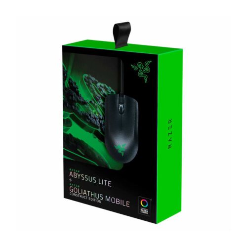 Razer Abyssus Lite Gaming Mouse & Goliathus Mobile Mouse Pad Bundle smartx