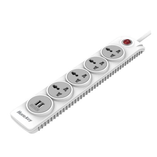 Huntkey SZN507 Power Strips, Universal Standard 4Sockets+2USB - 3M in smartx jordan