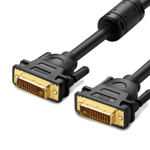 UGreen - Video Cables & Adapters - 11606 DVI-D 24+1 Dual Link Male To Male Cable Gold Plated 1.5M