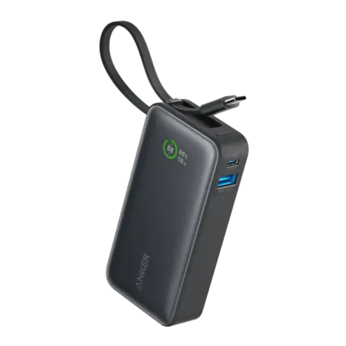 Anker Nano 10,000mAh 30W PD Power Bank with Built-in USB-C Cable smartx in amman jordan
