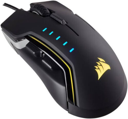 Corsair GLAIVE RGB Wired Gaming Mouse with 16000 DPI and RGB Lighting