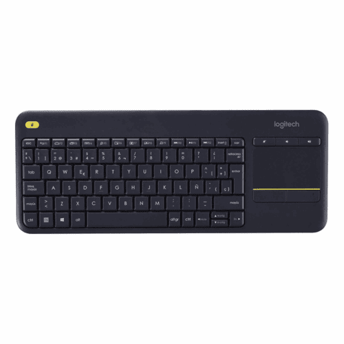 Logitech K400 Plus Wireless Keyboard with Touchpad Arabic/English – Black for TV, PC & Tablets
