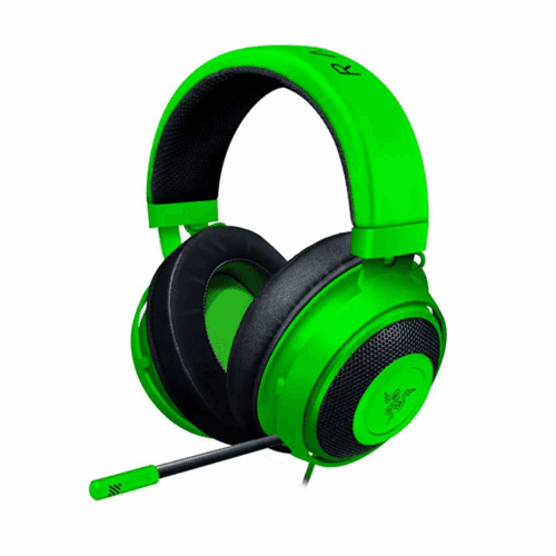 Razer Kraken Wired Gaming Headset Aluminum Frame – Retractable Noise Cancelling Mic - Green in smartx jordan