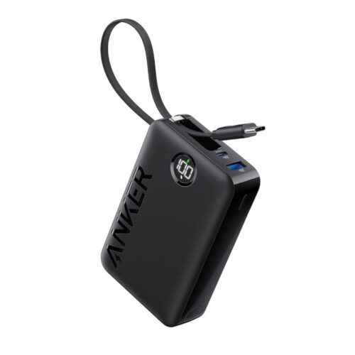 Anker 20000mAh PD 22.5W Power Bank with Built-in USB-C Cable - Black IN AMMAN JORDAN SMARTX