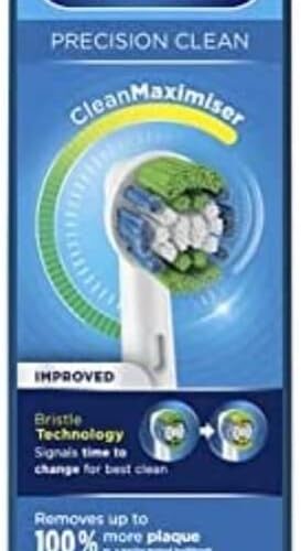 Oral-B Precision Clean Electric Toothbrush Heads with CleanMaximiser Technology – 8 Pack in jordan smartx