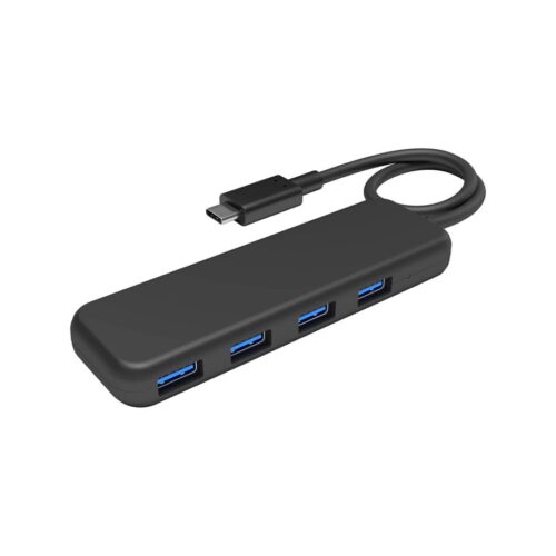 KabelDirekt Type-C to 4-Port USB 3.0 Slim Design Hub