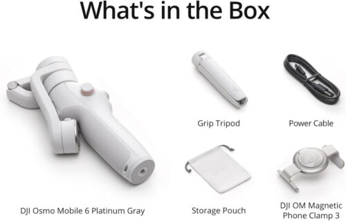 DJI - Tripods & Stabilizers - DJI Osmo Mobile 6 Smartphone Gimbal Stabilizer – Platinum Gray - Slate Gray - Image 2