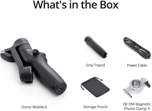 DJI - Tripods & Stabilizers - DJI Osmo Mobile 6 Smartphone Gimbal Stabilizer – Platinum Gray - Platinum Gray - Image 3