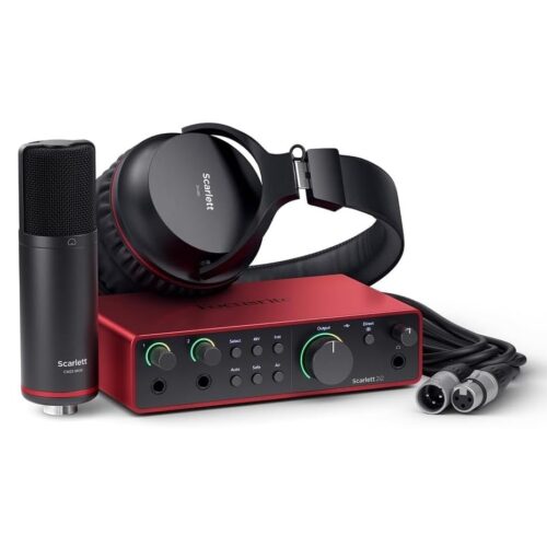 - Focusrite Scarlett 2i2 Studio 4th Gen – Best USB Audio Interface Bundle for Musicians & Podcasters Smartx