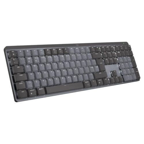 Logitech MX Mechanical Wireless Illuminated Performance Tactile Quiet Switches Keyboard – Graphite