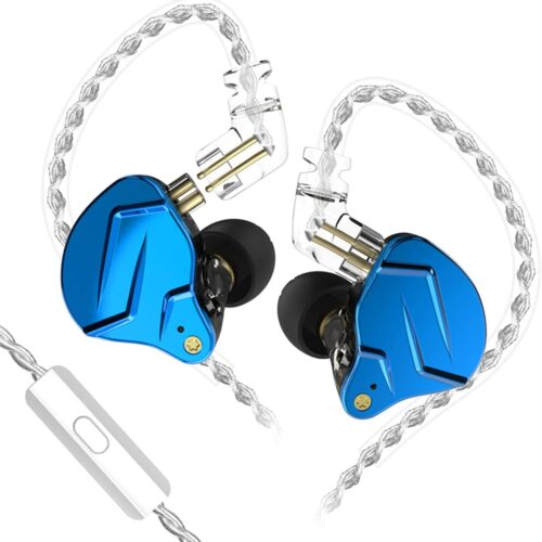 KZ ZSN Pro X Wired Earphones with Mic Blue