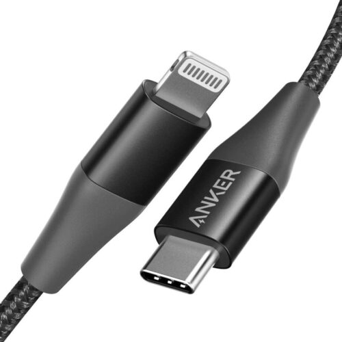 Anker  - Data Cables & Adapters - Powerline+ II USB-C to Lightning Cable - 0.9M - Black
