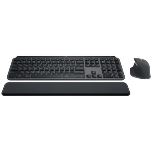 Logitech MX Keys S Combo - Performance Wireless Keyboard and Mouse with Palm Rest, Customizable Illumination, Fast Scrolling, Bluetooth, USB C, for Windows, Linux, Chrome, Mac,Color Graphite. in smartx jordan