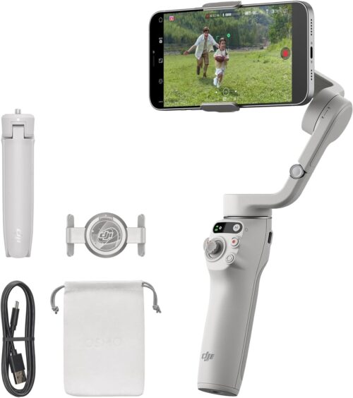 DJI - Tripods & Stabilizers - DJI Osmo Mobile 6 Smartphone Gimbal Stabilizer – Platinum Gray - Slate Gray