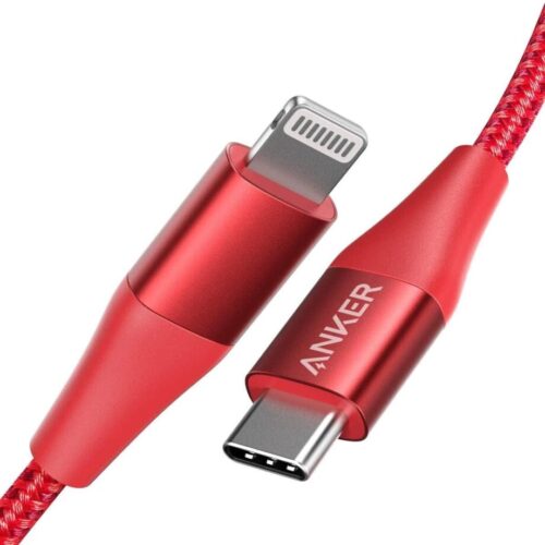 Anker  - Data Cables & Adapters - Powerline+ II USB-C to Lightning Cable - 0.9M - Red