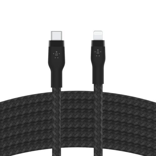 Belkin - Data Cables & Adapters - BoostCharge Pro Flex Braided USB-C to Lightning Cable - 3M - Black