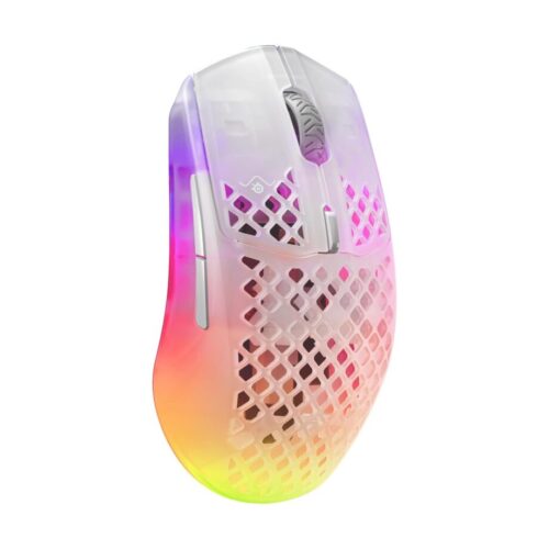 SteelSeries Aerox 3 Wireless Ultra-lightweight Holey RGB Gaming Mouse – Ghost in amman -jordan