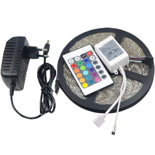 Led Strip Light Rgb With App And Adapter & Remote Control, 5m in smartx jordan