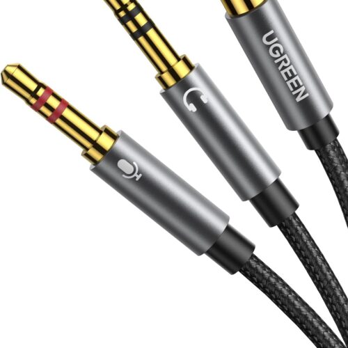 UGreen - Audio Cables & Adapters - 20899 3.5Mm Female To 2 Male ×2 Headset Splitter 20Cm