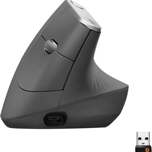 Logitech MX Vertical Wireless Ergonomic Mouse – Advanced Comfort & Precision, Black