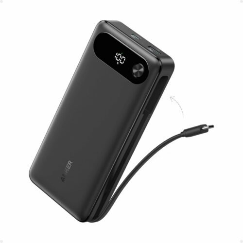 Anker 20000mAh 87W Power Bank with USB-C Cable - Black