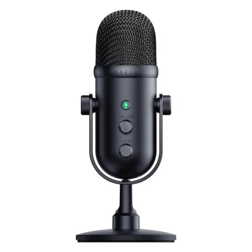 Razer Seiren V2 Pro USB Microphone with Built-in Shock Absorber and Mic Windsock smartx