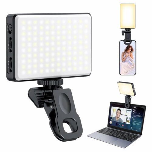 Meixitoy 120 LED Selfie Phone Light with 5000Mah Rechargeable Clip Video Light & Adjusted 3 Light Modes ST120 in amman jordan smartx