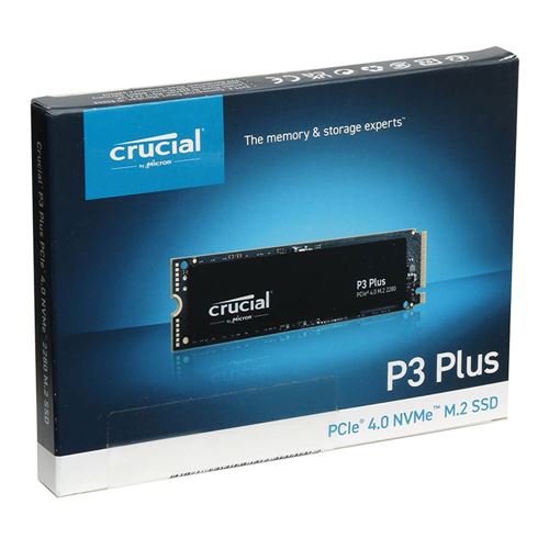 Crucial P3 Plus 1TB PCIe Gen4 5000MB/s 3D NAND NVMe M.2 SSD