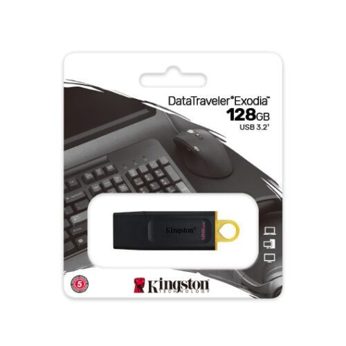 Kingston 128GB DataTraveler Exodia USB Flash Drive with Protective Cap and Keyring in Multiple Colors ( DTX/128GB ) USB 3.2 in smartx jordan