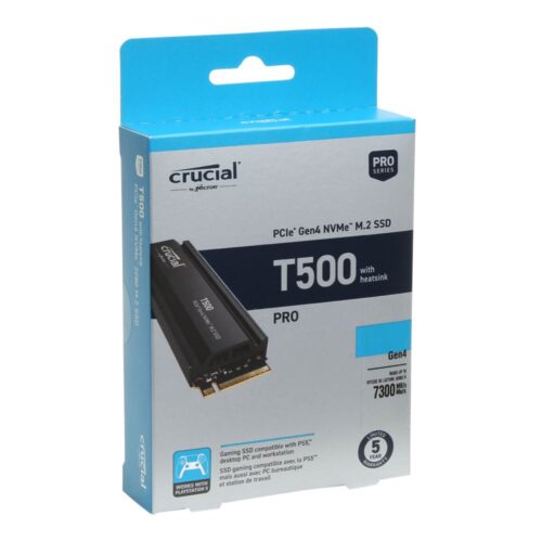 Crucial T500 pro 1TB PCIe Gen4 NVMe M.2 Up to 7300