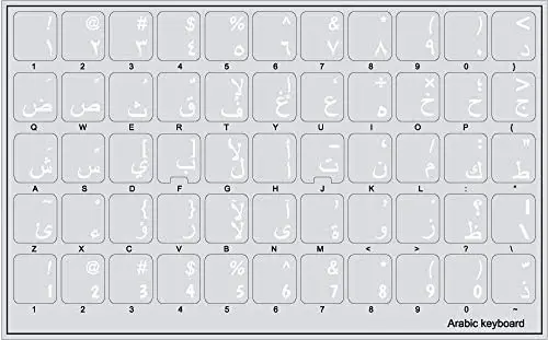 Keyboard Transparent Arabic Stickers IN SMARTX jordan