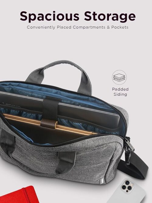 Lenovo - Backpack & Laptop Bag - T210 Durable Shoulder Bag for Laptop 15.6″ - Gray - Image 8