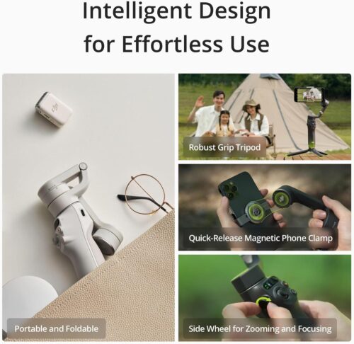 DJI - Tripods & Stabilizers - DJI Osmo Mobile 6 Smartphone Gimbal Stabilizer – Platinum Gray - Slate Gray - Image 4