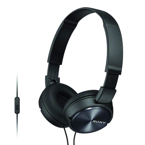 Sony- ZX310AP On-Ear Headphones with Mic - Metallic Black SMARTX