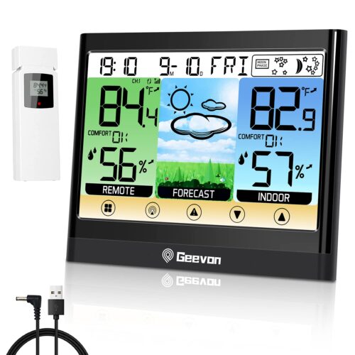 Geevon Weather Stations Wireless Indoor Outdoor Thermometer Hygromete in smartx jordan