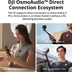 DJI - Microphones - DJI Mic Mini Noise Cancelling Transmitter Wireless Microphone - Arctic White - White - Image 3