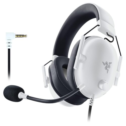Razer BlackShark V2 X 7.1 Surround Sound (3.5mm) Lightweight WIred Gaming Headset - White in jordan amman smartx