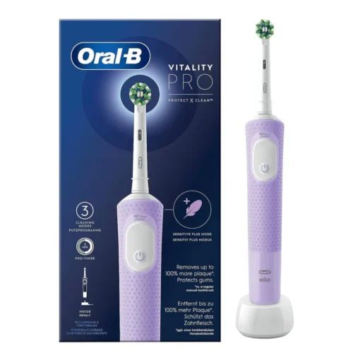 Oral-B by Braun Vitality Pro Electric Toothbrush with 3 Brushing Modes – Purple in smartx jordan