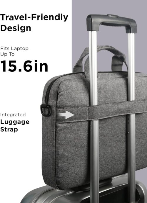 Lenovo - Backpack & Laptop Bag - T210 Durable Shoulder Bag for Laptop 15.6″ - Gray - Image 4