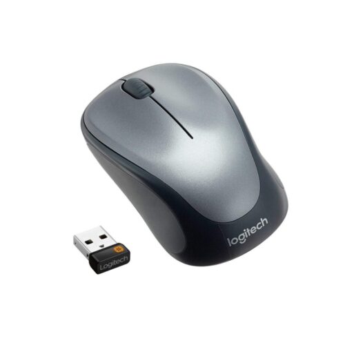 Logitech M235 Wireless Mouse, 2.4 GHz with USB Receiver, 1000 DPI Optical Tracking, 12 Month Battery, Compatible with PC, Mac, Laptop, Chromebook - Grey in smartx jordan