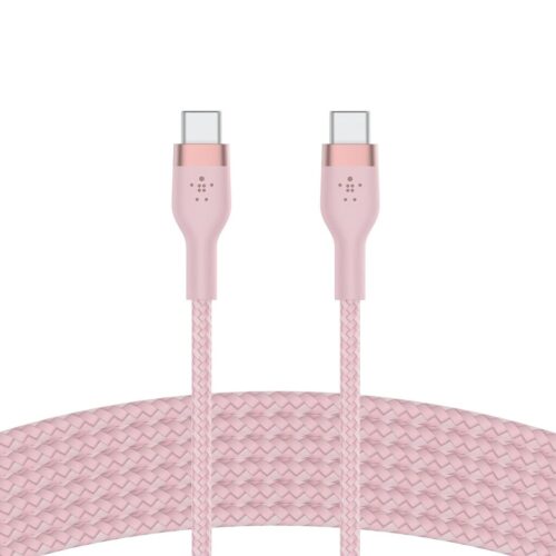 Belkin - Type-C Cables & Adapters - BoostCharge Pro Flex Braided Type-C Cable - 3M - Pink