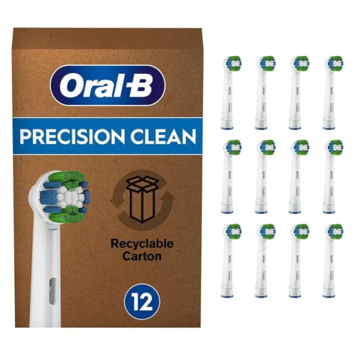 Oral-B Precision Clean Electric Toothbrush Heads with CleanMaximiser Technology – 12 Pack in smartx jordan