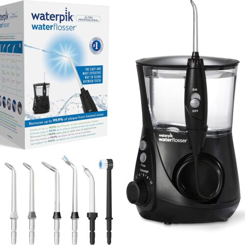 Waterpik Ultra Professional Water Flosser – Advanced Oral Care with 7 Tips & Pressure Control - Black SmartX