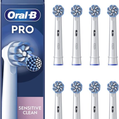 Oral-B Sensitive PRO X-Shaped & Extra Soft Bristles Electric Toothbrush Heads – 8 Pack in smartx jordan