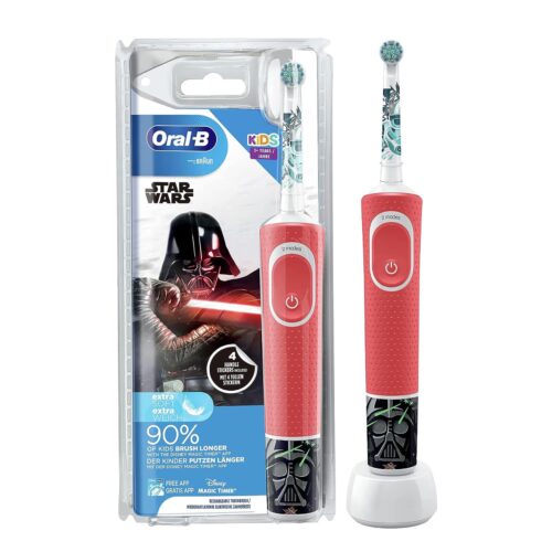 Oral-B Kids Rechargeable Electric Toothbrush with 4 Star Wars Themed Stickers in smartx jordan