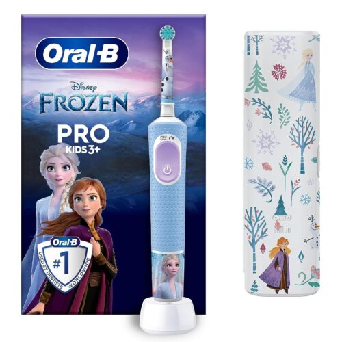 Oral-B Pro Kids Rechargeable Electric Toothbrush with 4 Disney Frozen Themed Stickers & Travel Case in smartx jordan