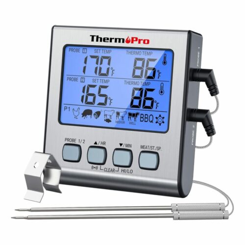 ThermoPro TP-17 Dual Probe Large LCD Digital Cooking Meat Thermometer